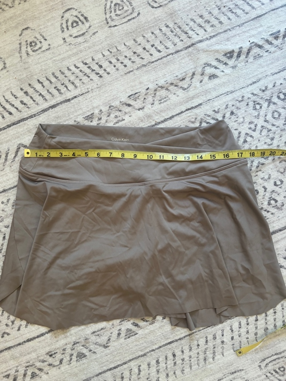 Calvin Klein Taupe Brown Athletic Skort - Picture 2 of 5
